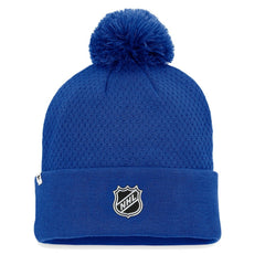St. Louis Blues Fanatics Women's Authentic Pro Road Cuffed Knit Hat with Pom -  NHL Hats
