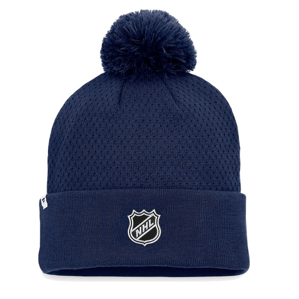 Washington Capitals Fanatics Women's Authentic Pro Road Cuffed Knit Hat with Pom -  NHL Hats