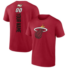 Red Miami Heat Personalized Playmaker Team T-Shirt | NBA