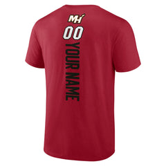 Red Miami Heat Personalized Playmaker Team T-Shirt | NBA