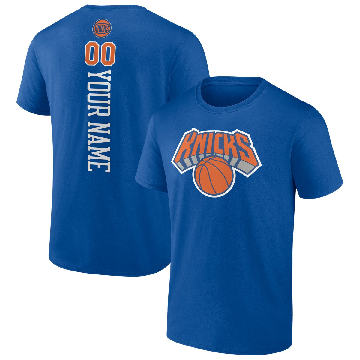 Blue New York Knicks Personalized Playmaker Team T-Shirt | NBA