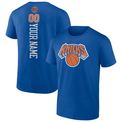 Blue New York Knicks Personalized Playmaker Team T-Shirt | NBA