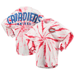 Montreal Canadiens Women's Spiral Tie-Dye Long Sleeve T-Shirt -  NHL T-shirts