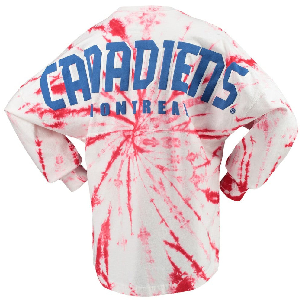 Montreal Canadiens Women's Spiral Tie-Dye Long Sleeve T-Shirt -  NHL T-shirts