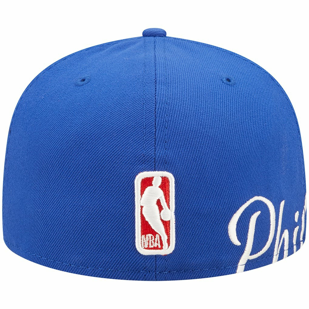Royal Philadelphia 76ers Side Split 59FIFTY Fitted Hat | NBA