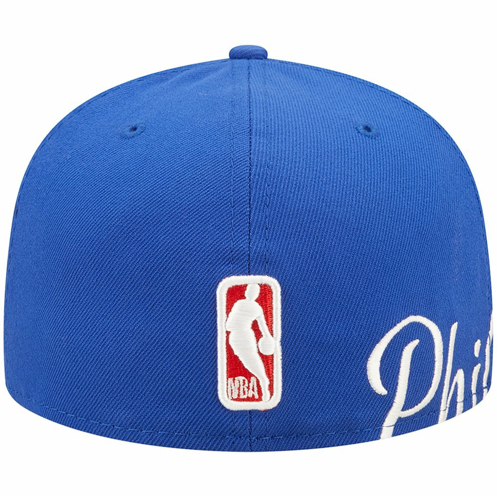 Royal Philadelphia 76ers Side Split 59FIFTY Fitted Hat | NBA