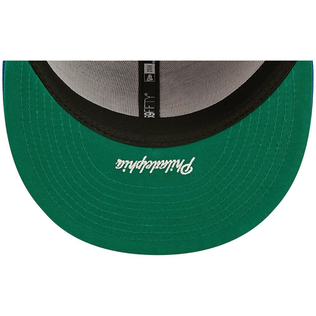 Royal Philadelphia 76ers Side Split 59FIFTY Fitted Hat | NBA