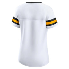 Pittsburgh Steelers Women's Sunday Best Lace-Up T-Shirt | NFL Online