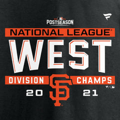 San Francisco Giants Fanatics 2021 NL West Division Champions Locker Room T-Shirt - MLB T-shirts