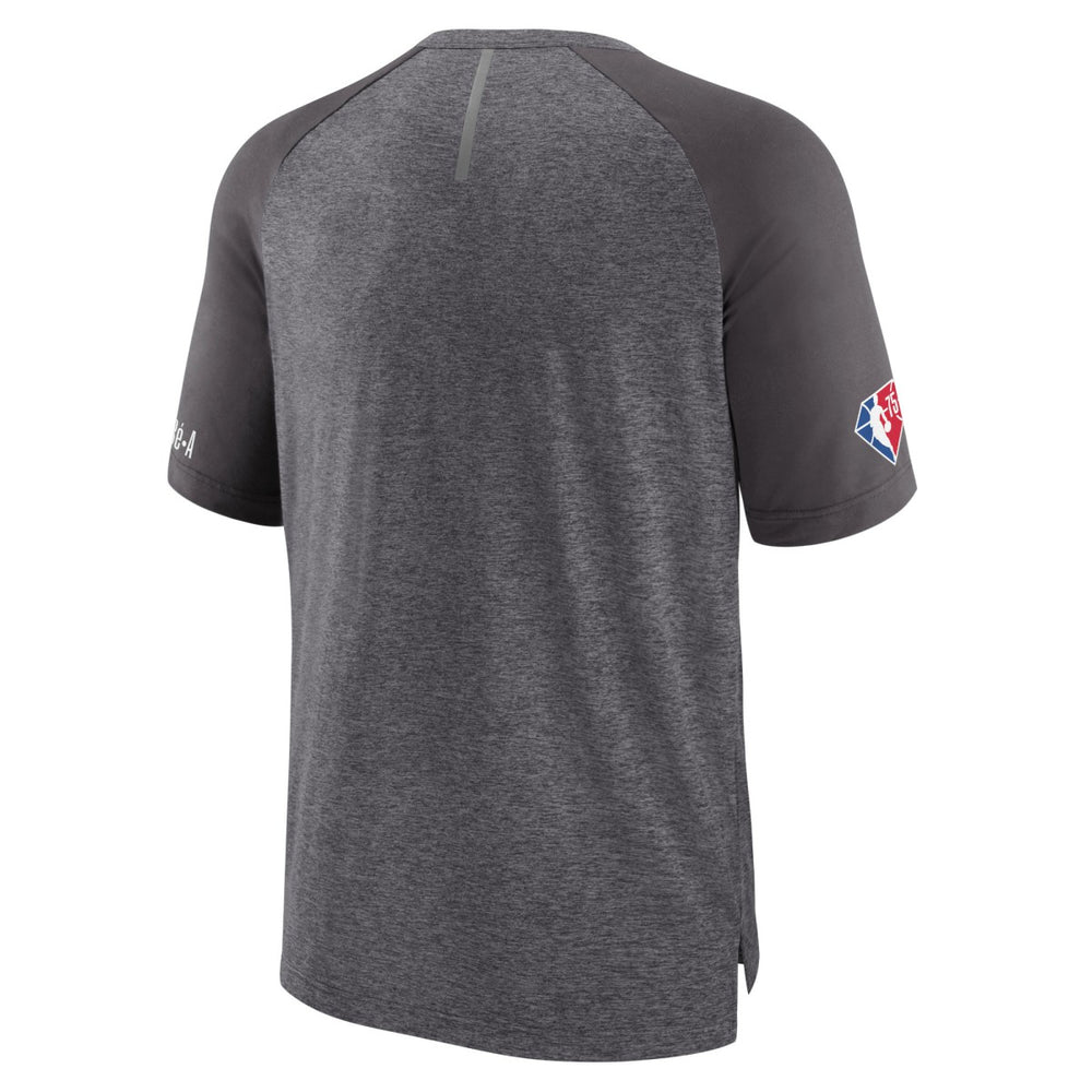 Heathered Gray Portland Trail Blazers 2022 Noches Ene-Be-A Core Shooting Raglan T-Shirt | NBA