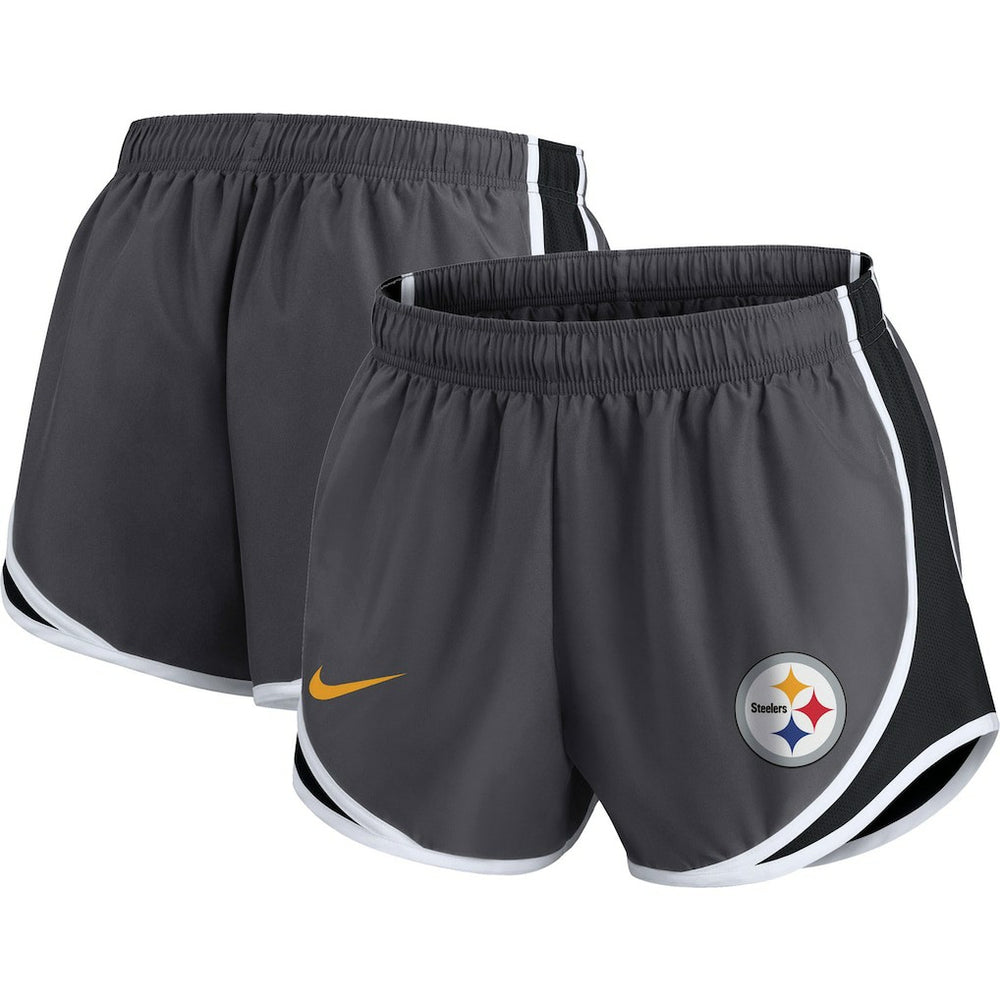 Pittsburgh Steelers Women's Plus Size Logo Performance Tempo Shorts | NFL New