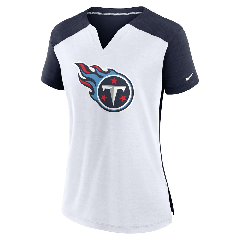 Tennessee Titans Women's Impact Exceed Performance Notch Neck T-Shirt | NFL US