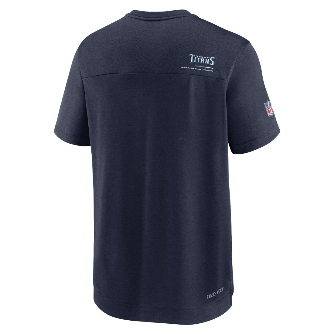 Tennessee Titans Sideline Coach Chevron Lock Up Logo V-Neck Performance T-Shirt | NFL On sale