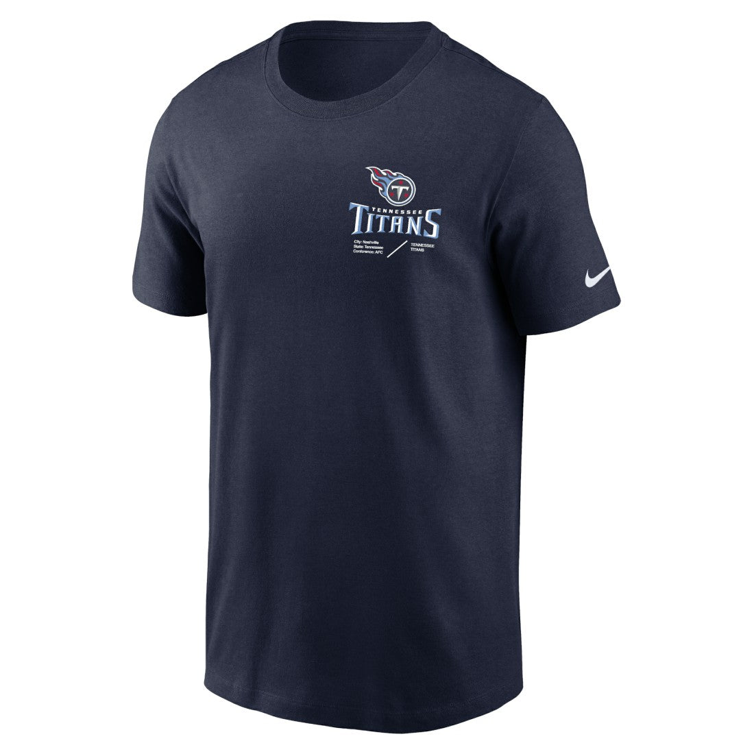 Tennessee Titans Sideline Infograph Lockup Performance T-Shirt | NFL Hot