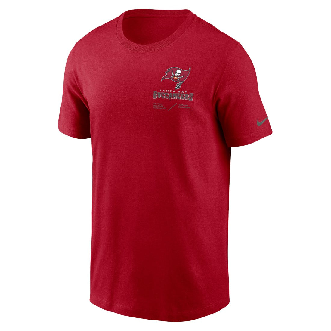 Tampa Bay Buccaneers Sideline Infograph Lockup Performance T-Shirt | NFL Online