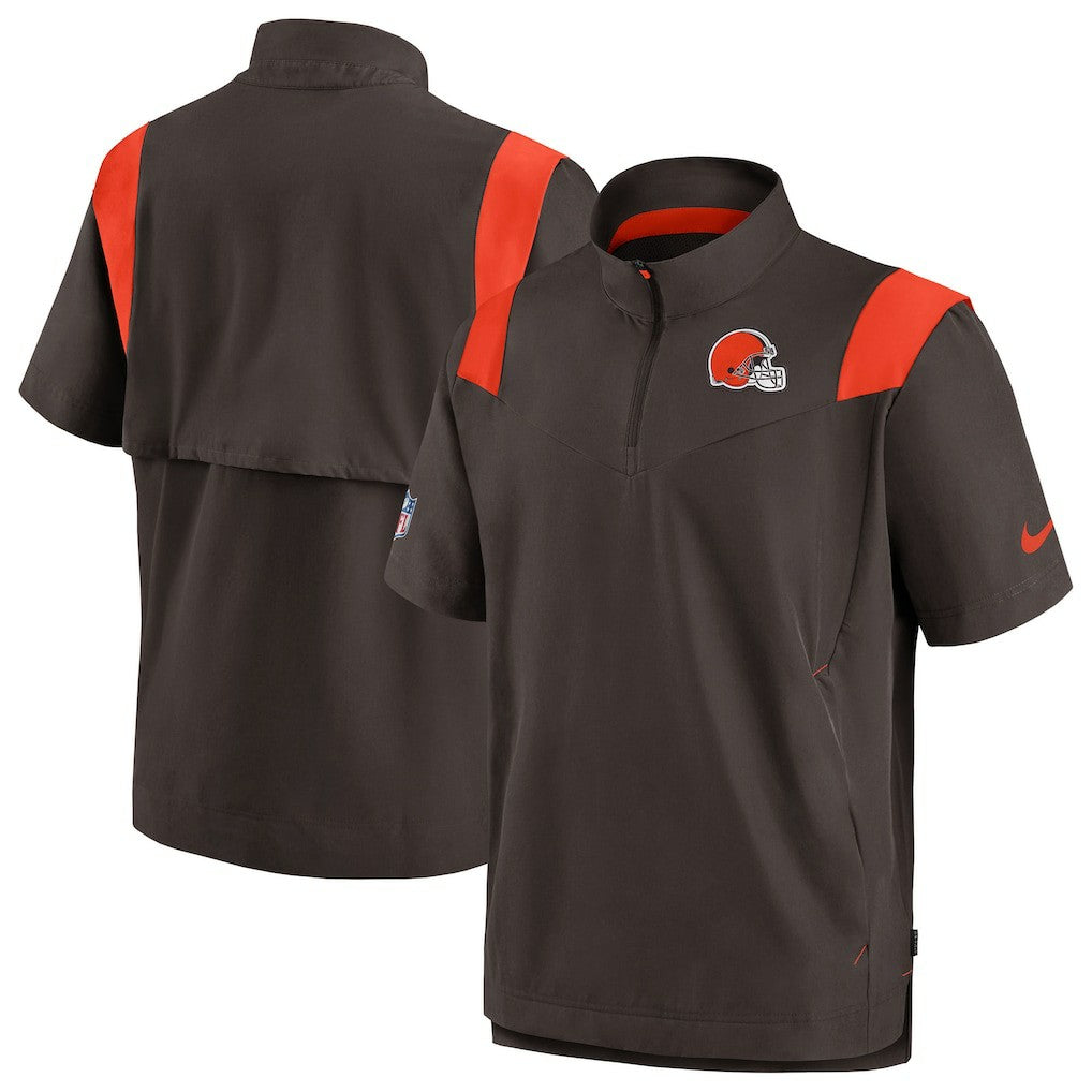Cleveland Browns Sideline Coaches Chevron Lockup Pullover Top | NFL US