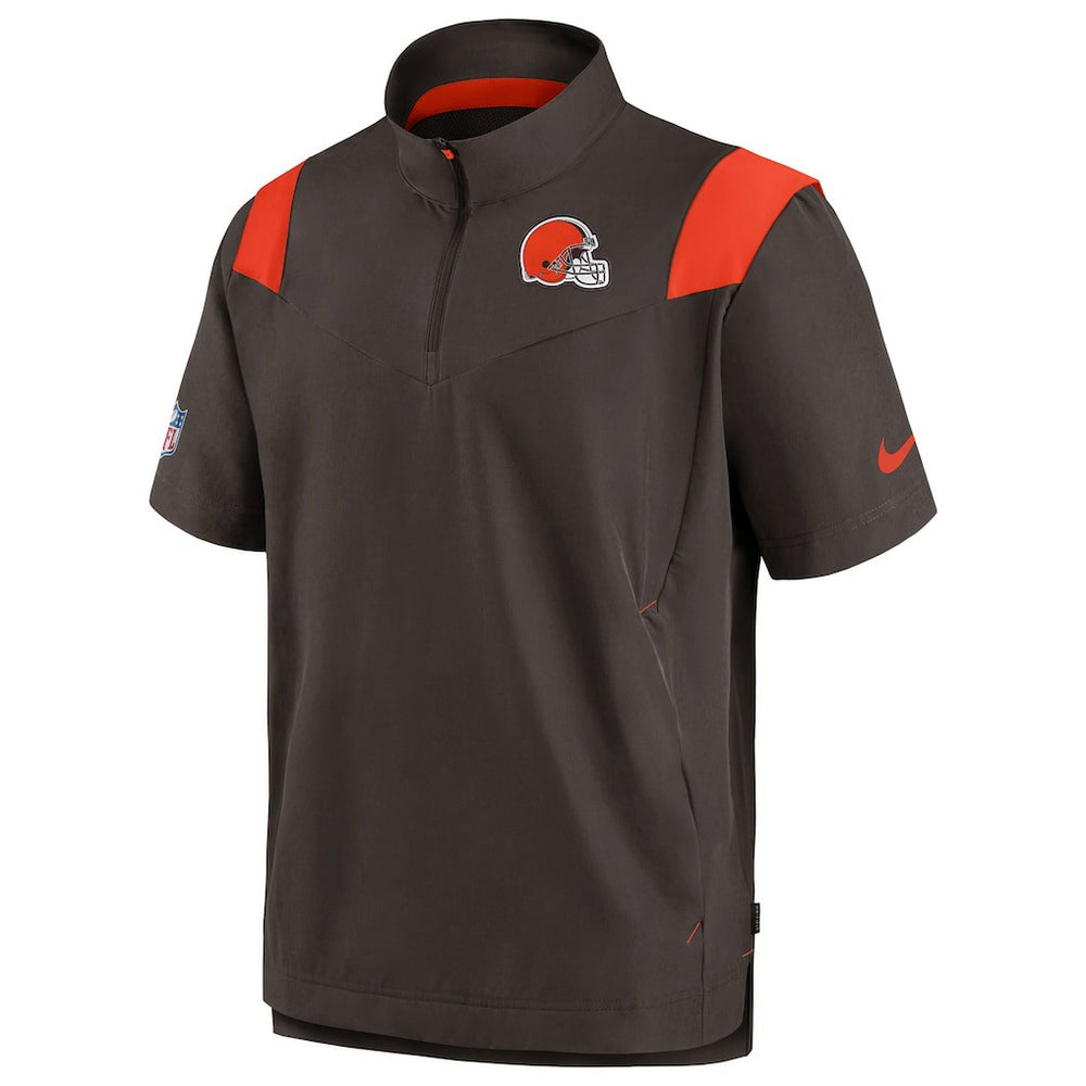 Cleveland Browns Sideline Coaches Chevron Lockup Pullover Top | NFL US