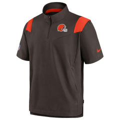 Cleveland Browns Sideline Coaches Chevron Lockup Pullover Top | NFL US