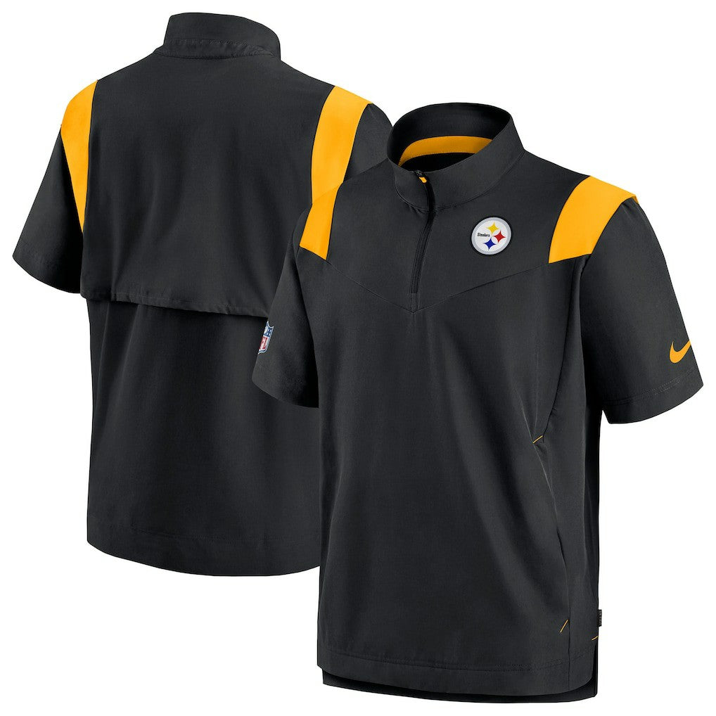 Pittsburgh Steelers Sideline Coaches Chevron Lockup Pullover Top | NFL US