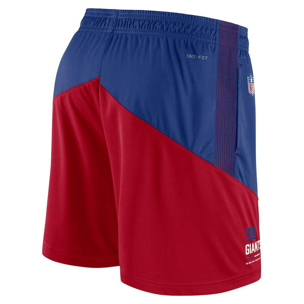 New York Giants Sideline Primary Lockup Performance Shorts | NFL Discount