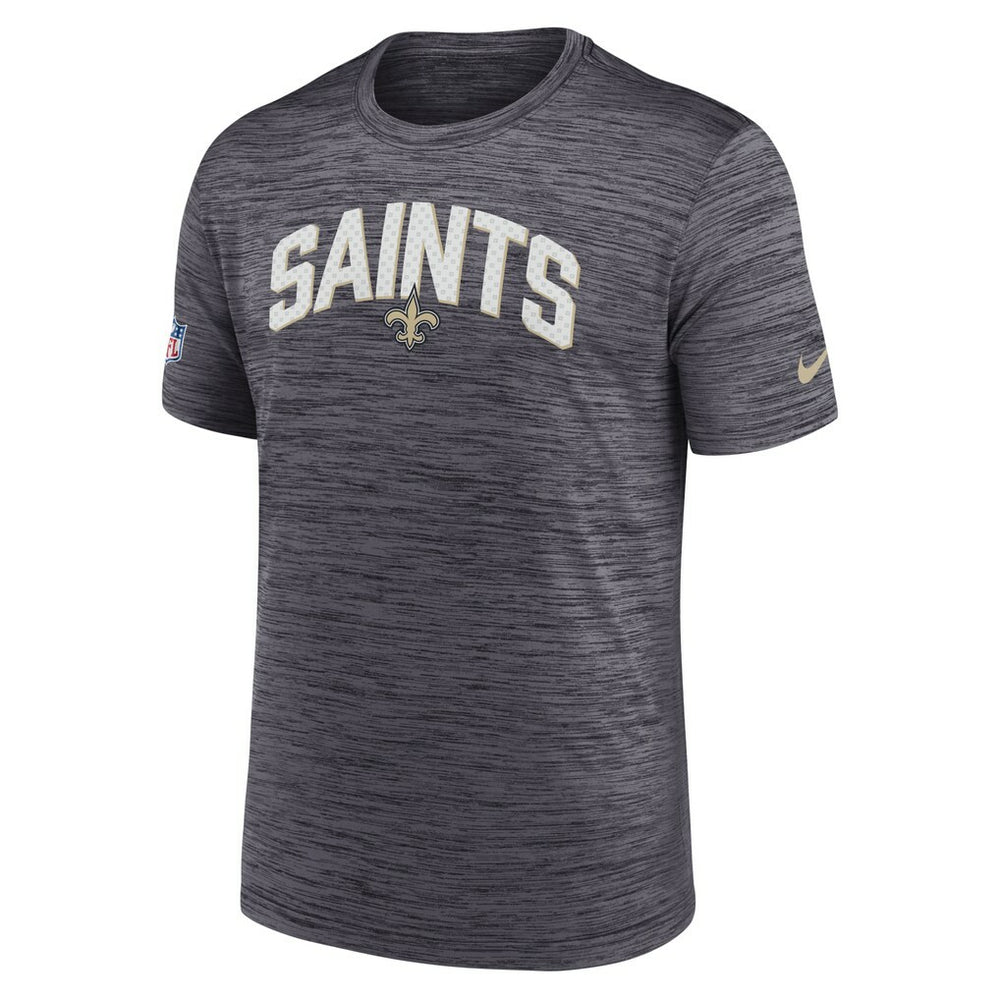New Orleans Saints Sideline Velocity Athletic Stack Performance T-Shirt | NFL New