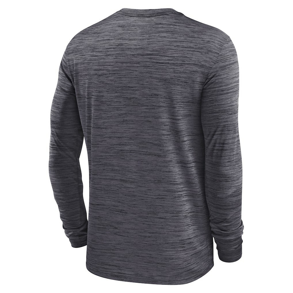 Las Vegas Raiders Sideline Velocity Athletic Stack Performance Long Sleeve T-Shirt | NFL Hot