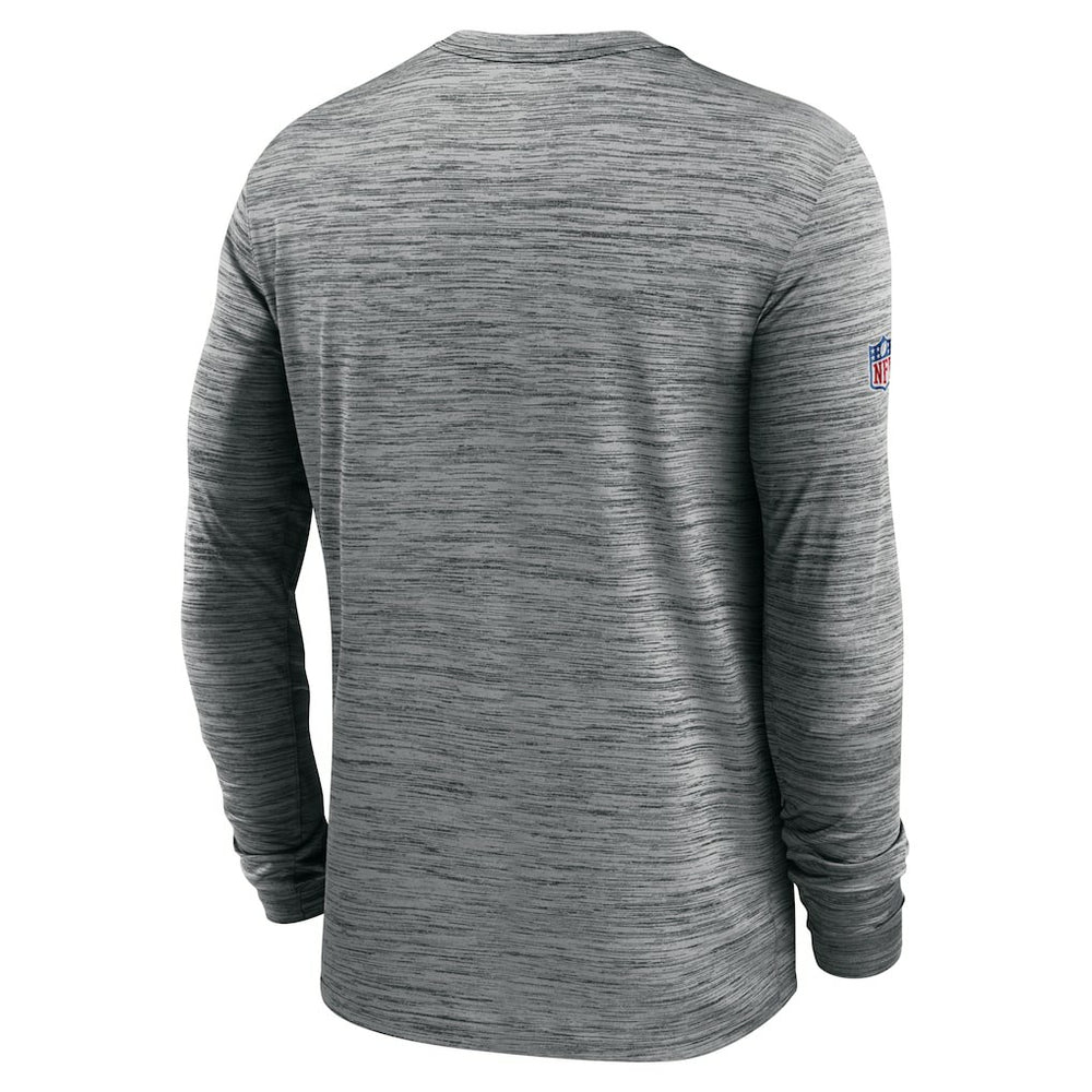New Orleans Saints Sideline Velocity Athletic Stack Performance Long Sleeve T-Shirt | NFL Online