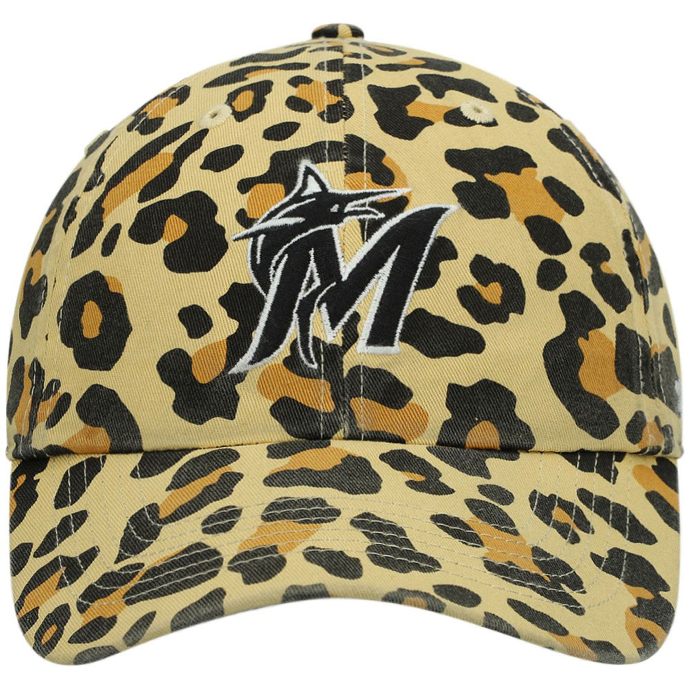 Miami Marlins '47 Women's Bagheera Cheetah Clean up Adjustable Hat - MLB Hats