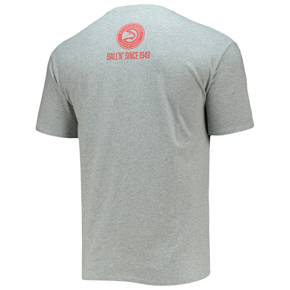 Heathered Gray Atlanta Hawks BALL'N Since 1949 T-Shirt | NBA