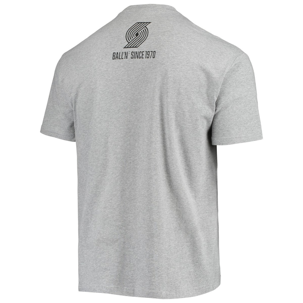 Heathered Gray Portland Trail Blazers BALL'N Since 1970 T-Shirt | NBA