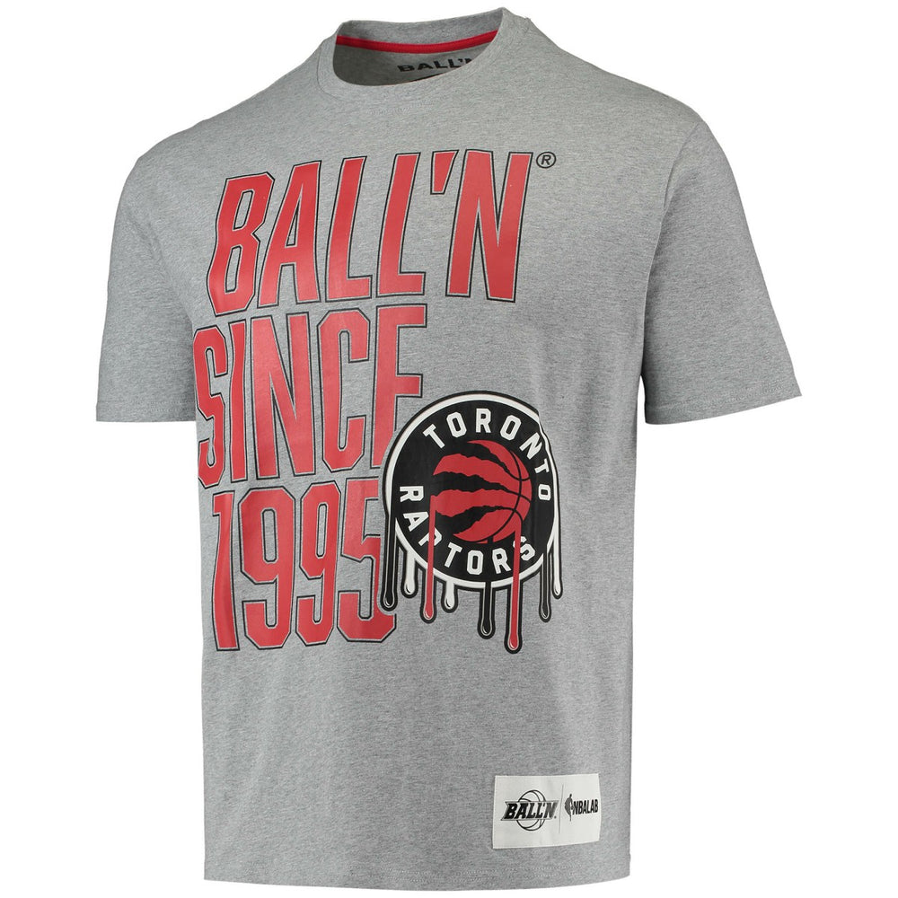 Heathered Gray Toronto Raptors BALL'N Since 1995 T-Shirt | NBA