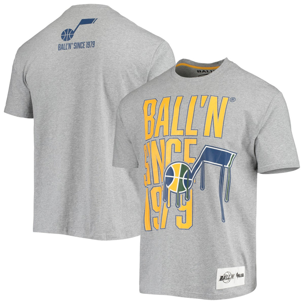 Heathered Gray Utah Jazz BALL'N Since 1979 T-Shirt | NBA