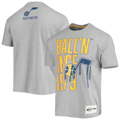 Heathered Gray Utah Jazz BALL'N Since 1979 T-Shirt | NBA