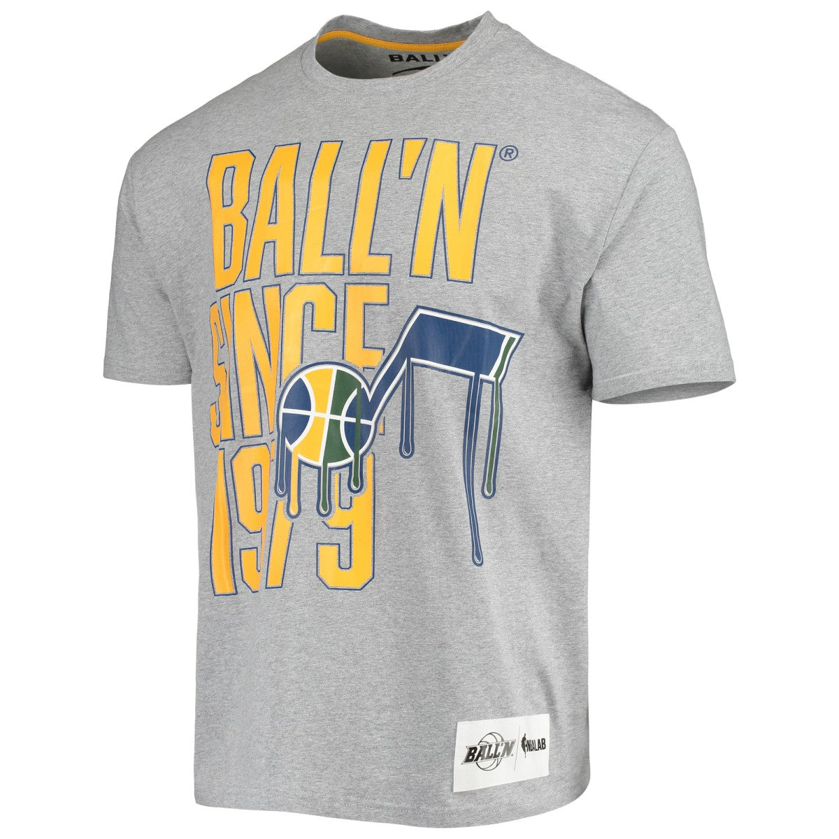Heathered Gray Utah Jazz BALL'N Since 1979 T-Shirt | NBA