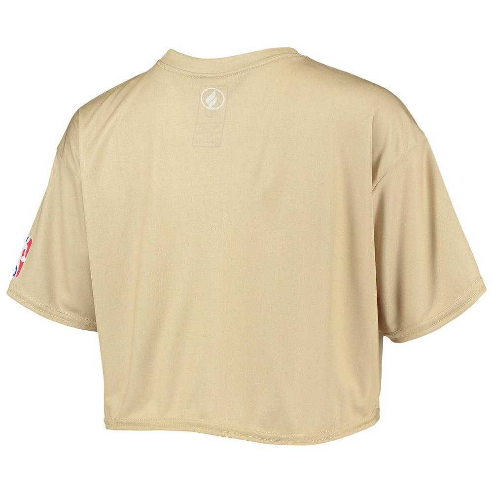 Brooklyn Nets Women's Tan Sand Crop Top discount | NBA