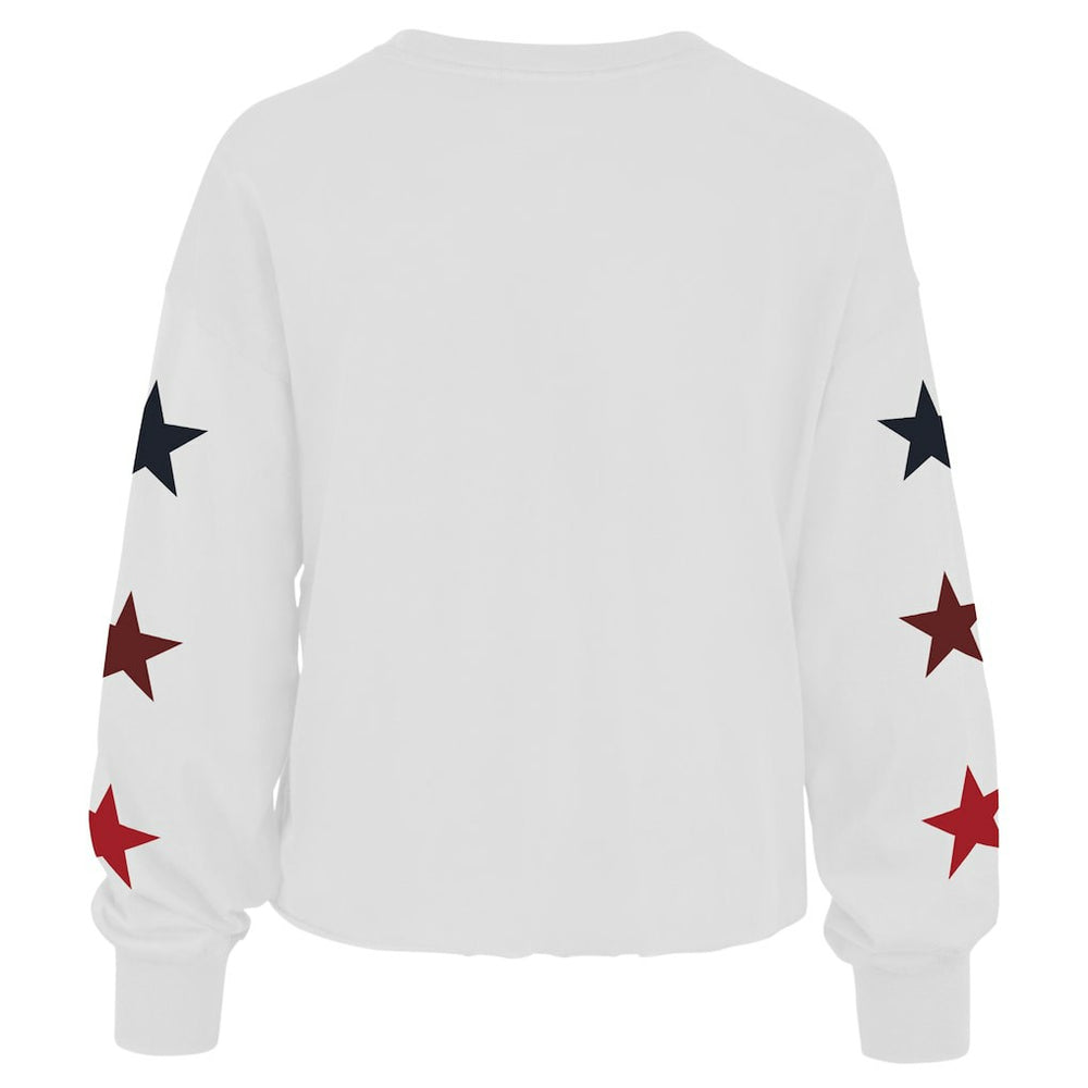 White Brooklyn Nets '47 Women's 2021/22 City Edition Call Up Parkway Long Sleeve T-Shirt | NBA