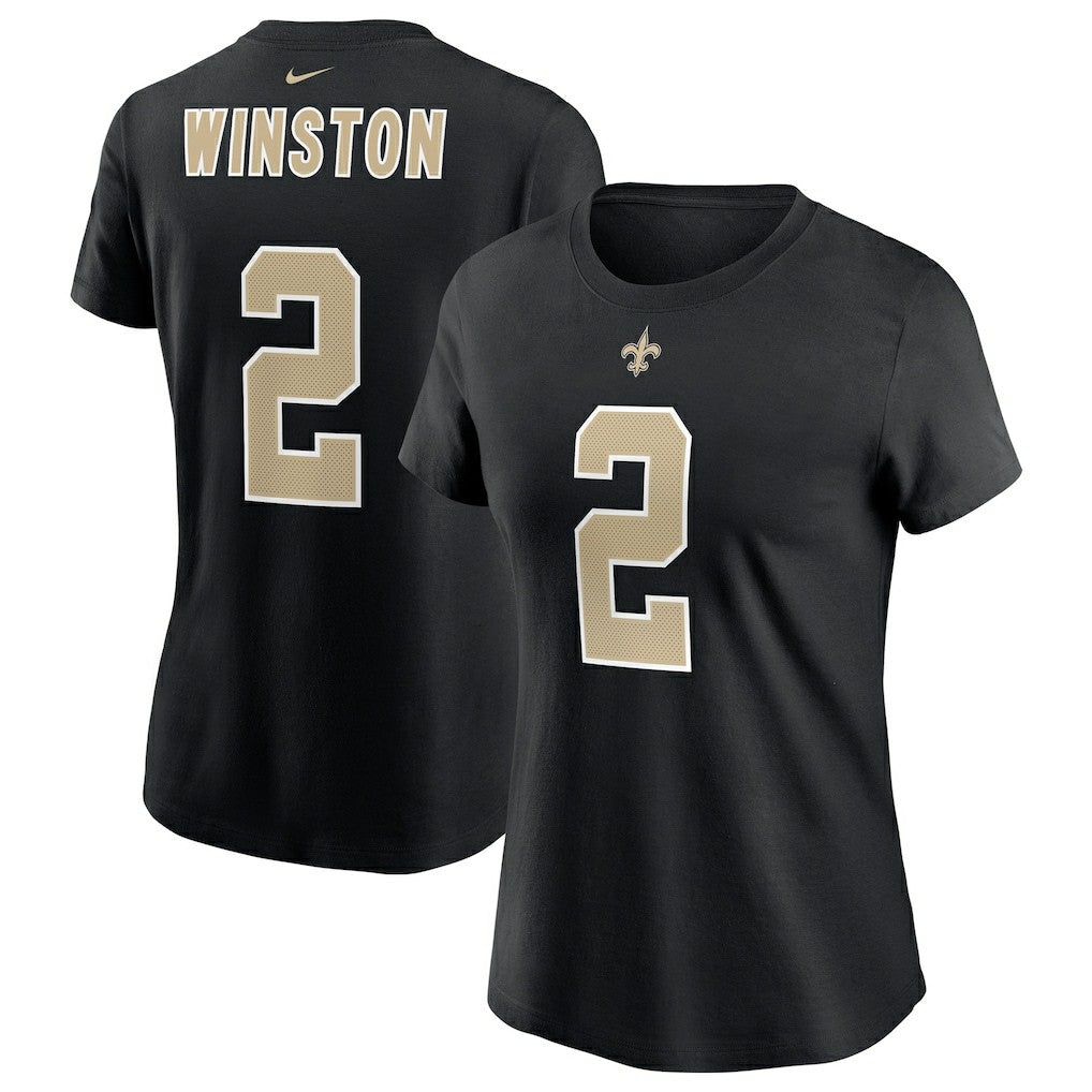 New Orleans Saints Jameis Winston  Women's Name & Number T-Shirt | NFL Near me