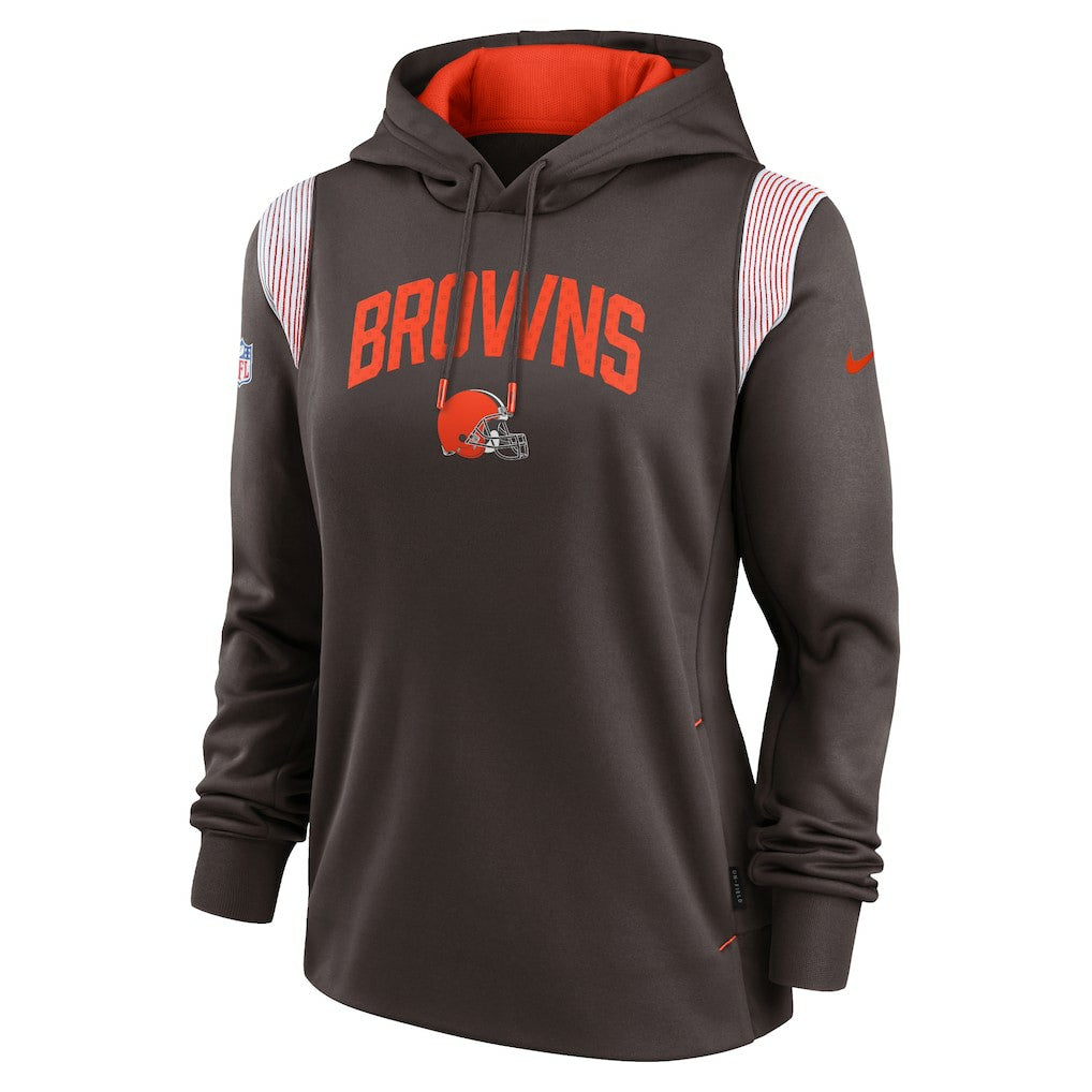 Cleveland Browns Women's Sideline Stack Performance Pullover Hoodie | NFL Outlet