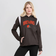 Cleveland Browns Women's Sideline Stack Performance Pullover Hoodie | NFL Outlet