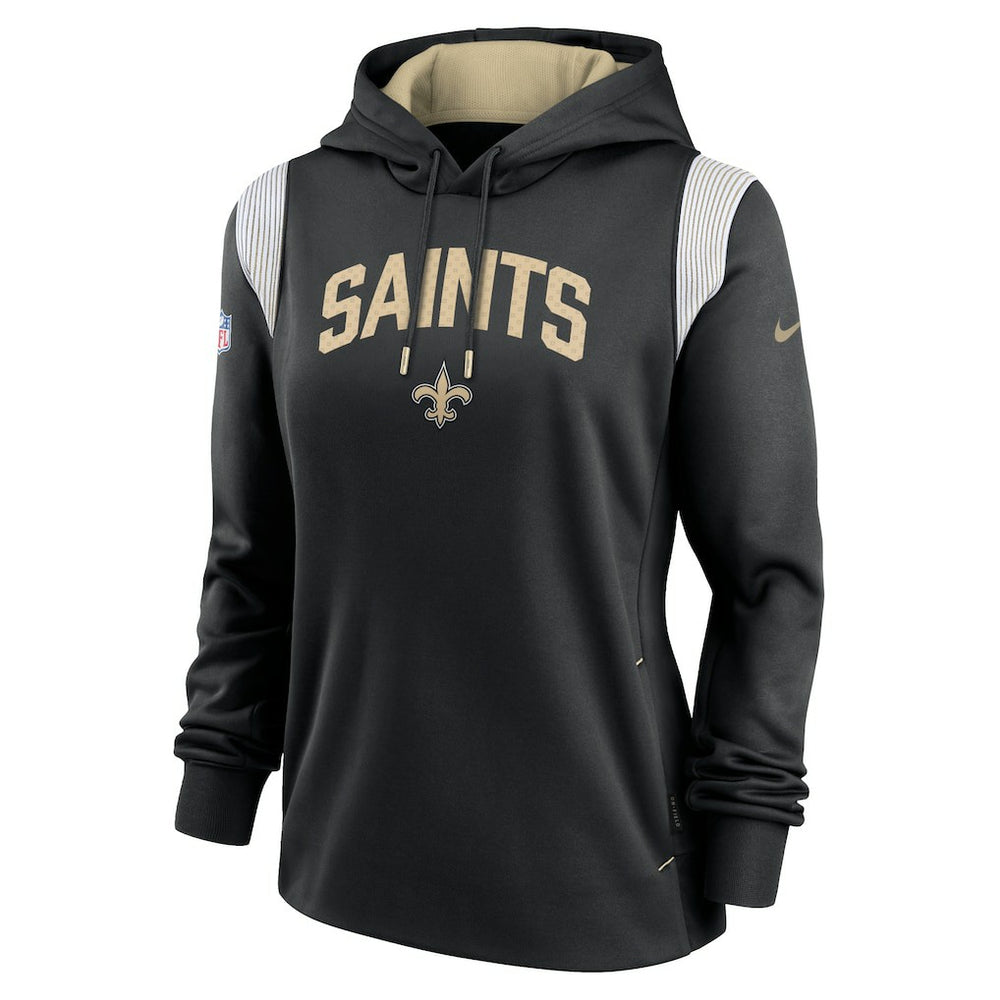 New Orleans Saints Women's Sideline Stack Performance Pullover Hoodie | NFL Discount