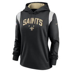 New Orleans Saints Women's Sideline Stack Performance Pullover Hoodie | NFL Discount