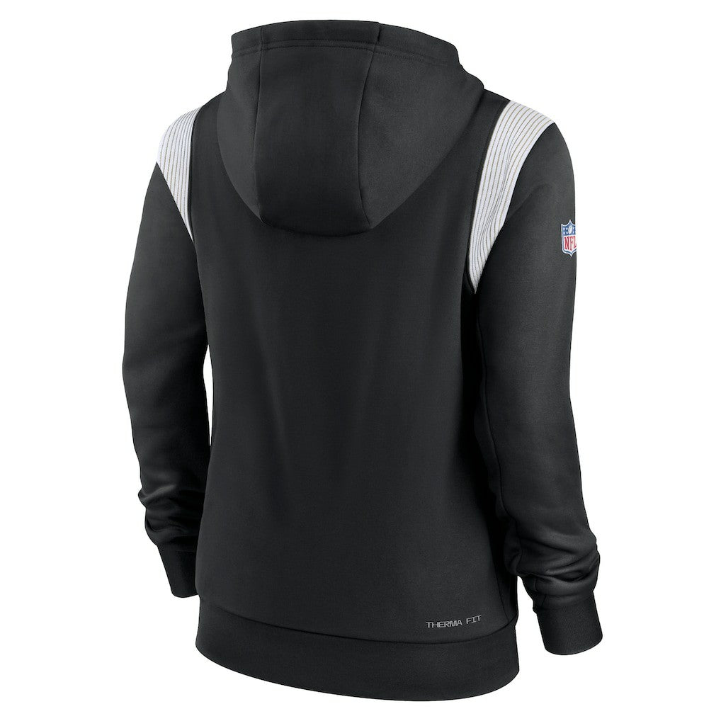 New Orleans Saints Women's Sideline Stack Performance Pullover Hoodie | NFL Discount