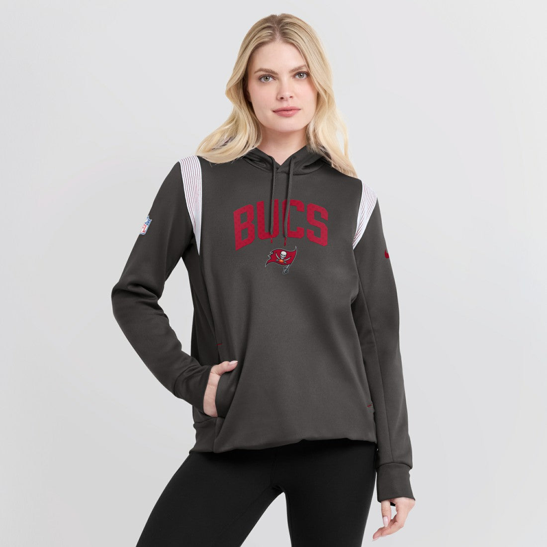 Tampa Bay Buccaneers Women's Sideline Stack Performance Pullover Hoodie | NFL Online
