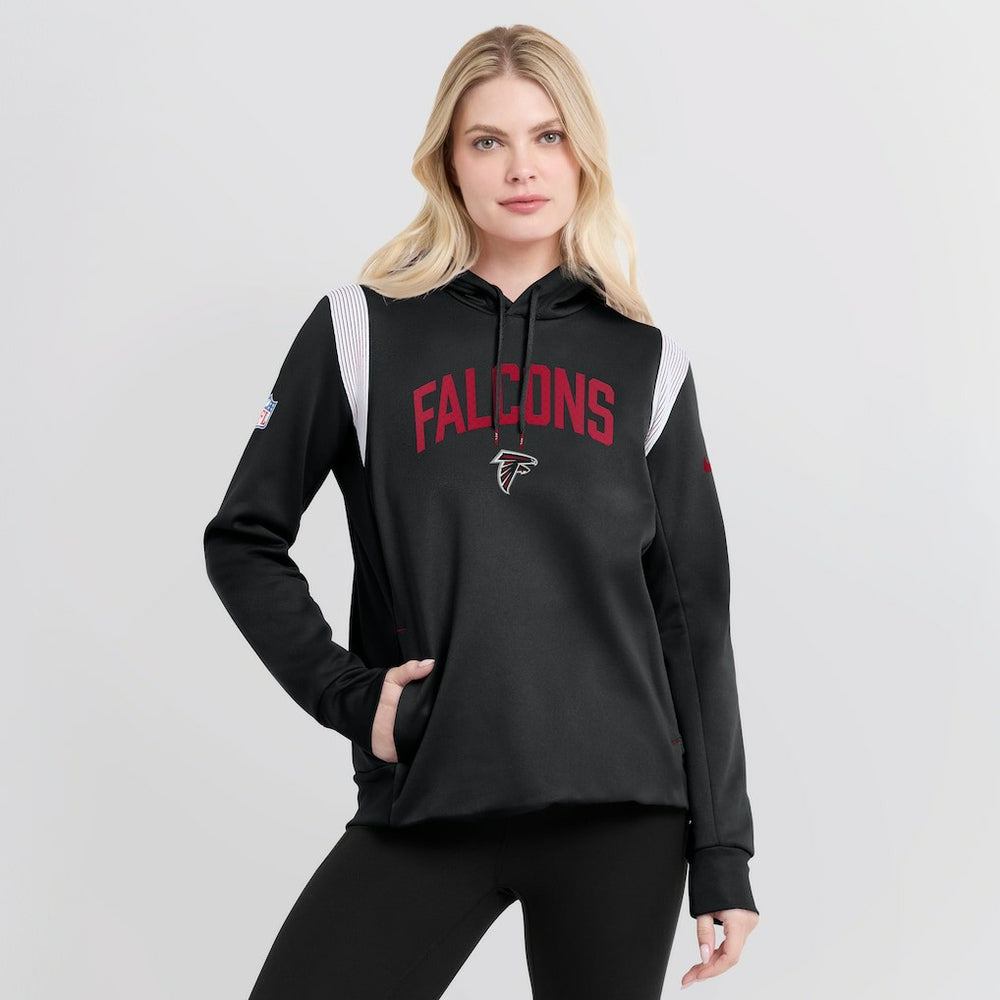 Atlanta Falcons Women's Sideline Stack Performance Pullover Hoodie | NFL New
