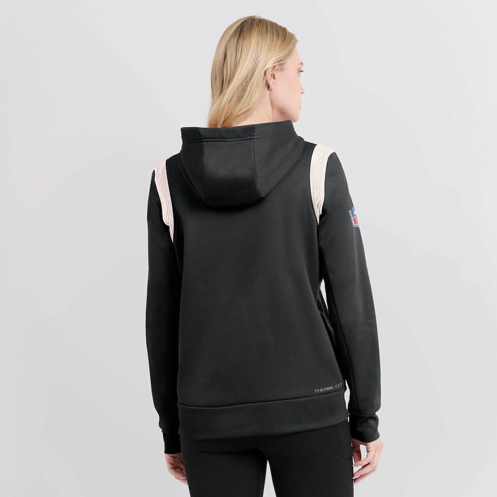 Atlanta Falcons Women's Sideline Stack Performance Pullover Hoodie | NFL New