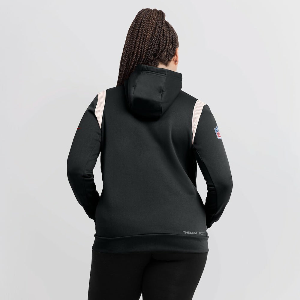 Atlanta Falcons Women's Sideline Stack Performance Pullover Hoodie | NFL New