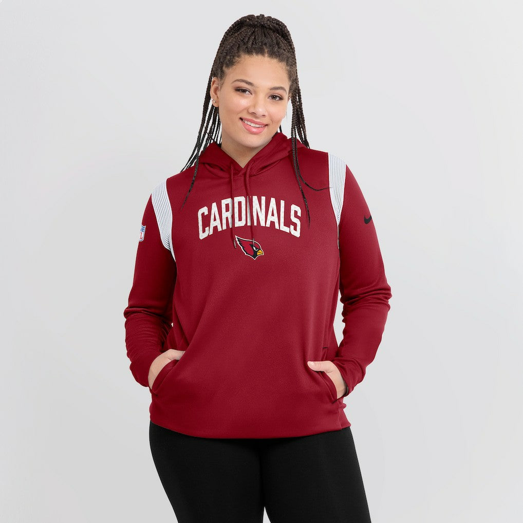 Arizona Cardinals Women's Sideline Stack Performance Pullover Hoodie | NFL US