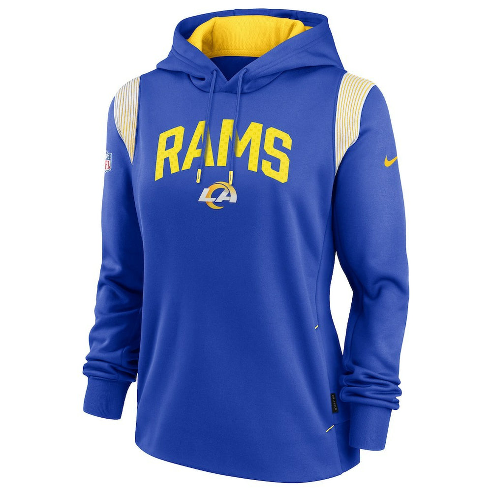 Los Angeles Rams Women's Sideline Stack Performance Pullover Hoodie | NFL Outlet