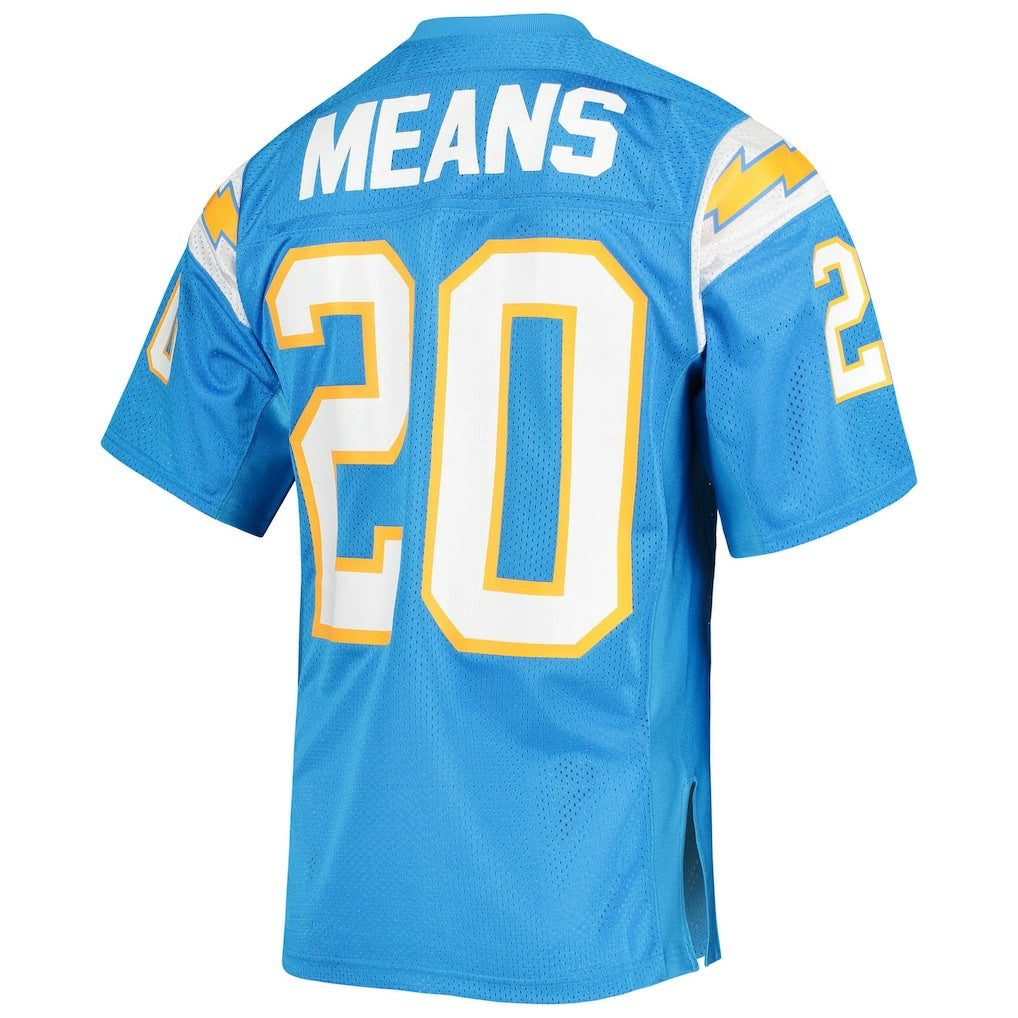 Los Angeles Chargers Natrone Means  1994 Authentic Throwback Retired Player Jersey | NFL Near me