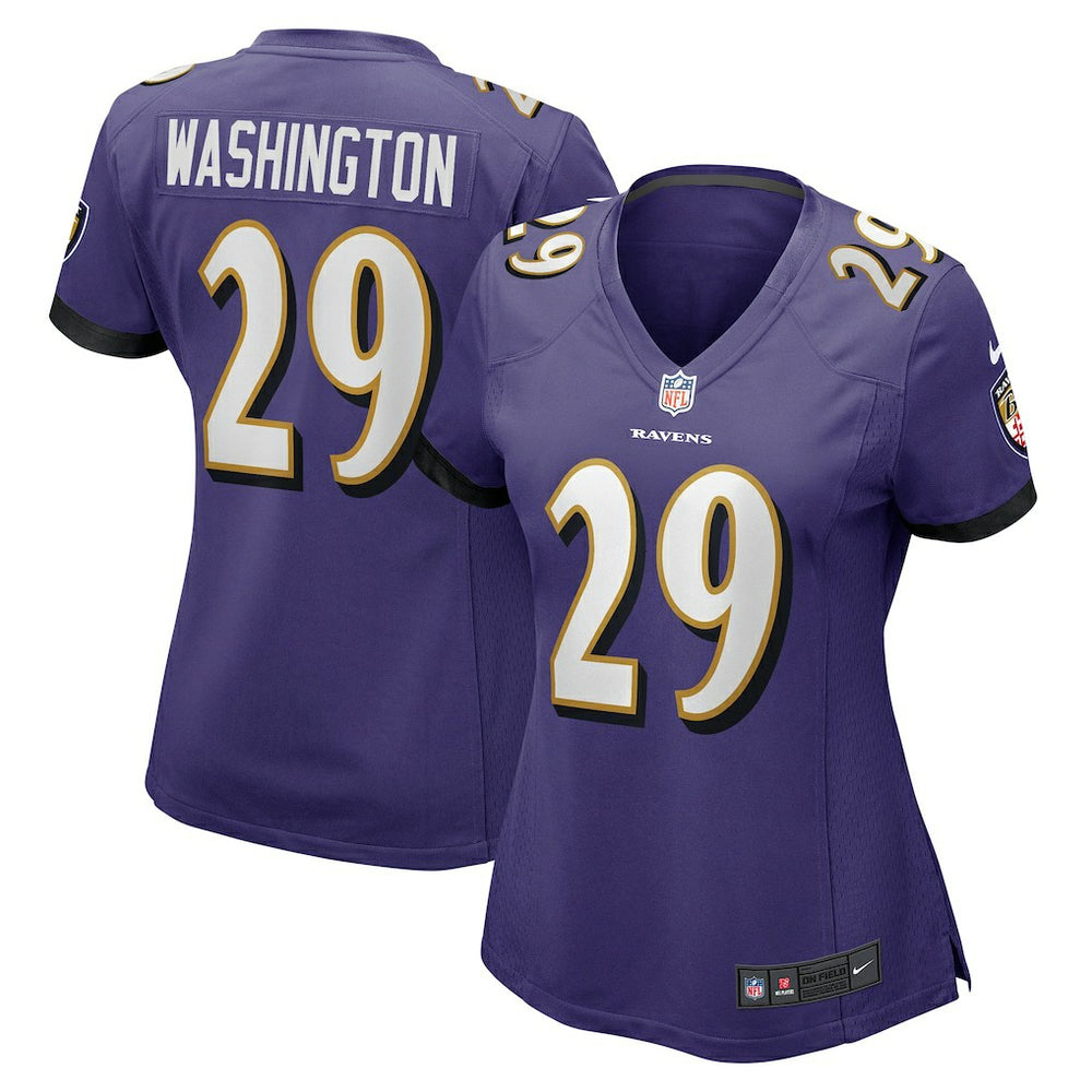 Baltimore Ravens Ar'Darius Washington  Women's Player Game Jersey | NFL New